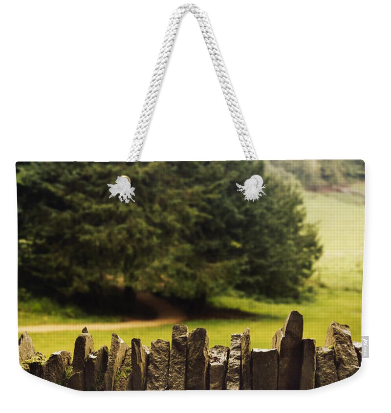 Stone Weekender Tote Bag featuring the photograph Surrounding the Pasture by Margie Hurwich