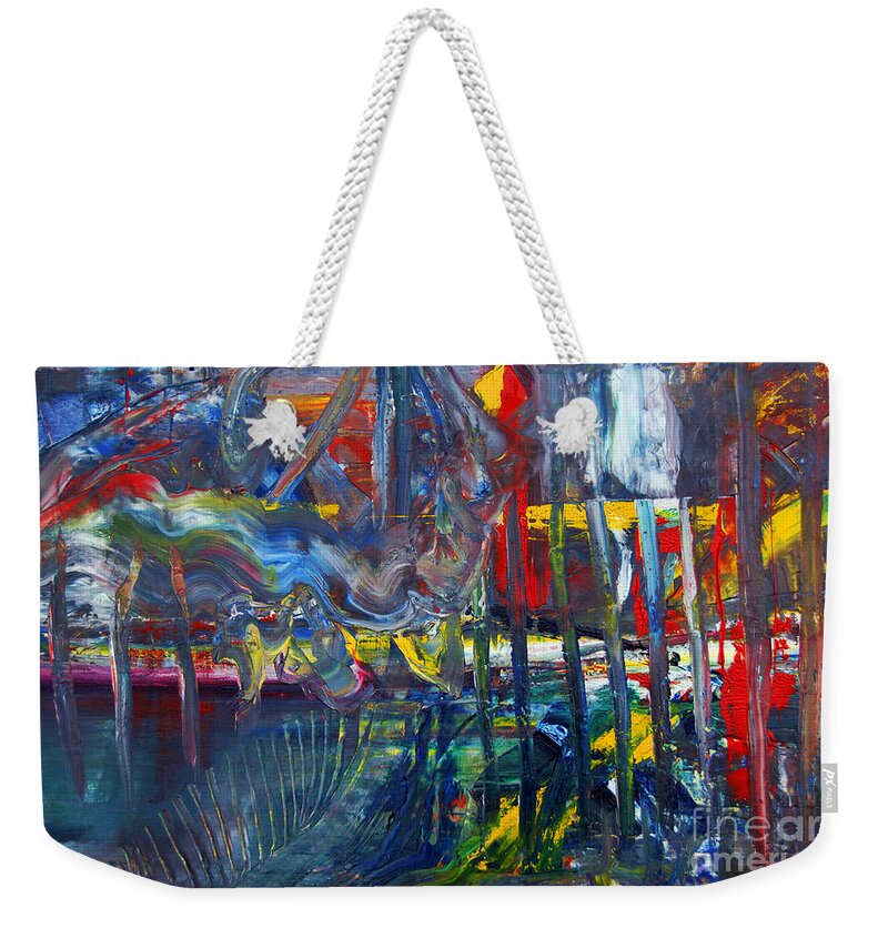 Abstract Dream Weekender Tote Bag featuring the painting Suzanne's Dream II by James Lavott