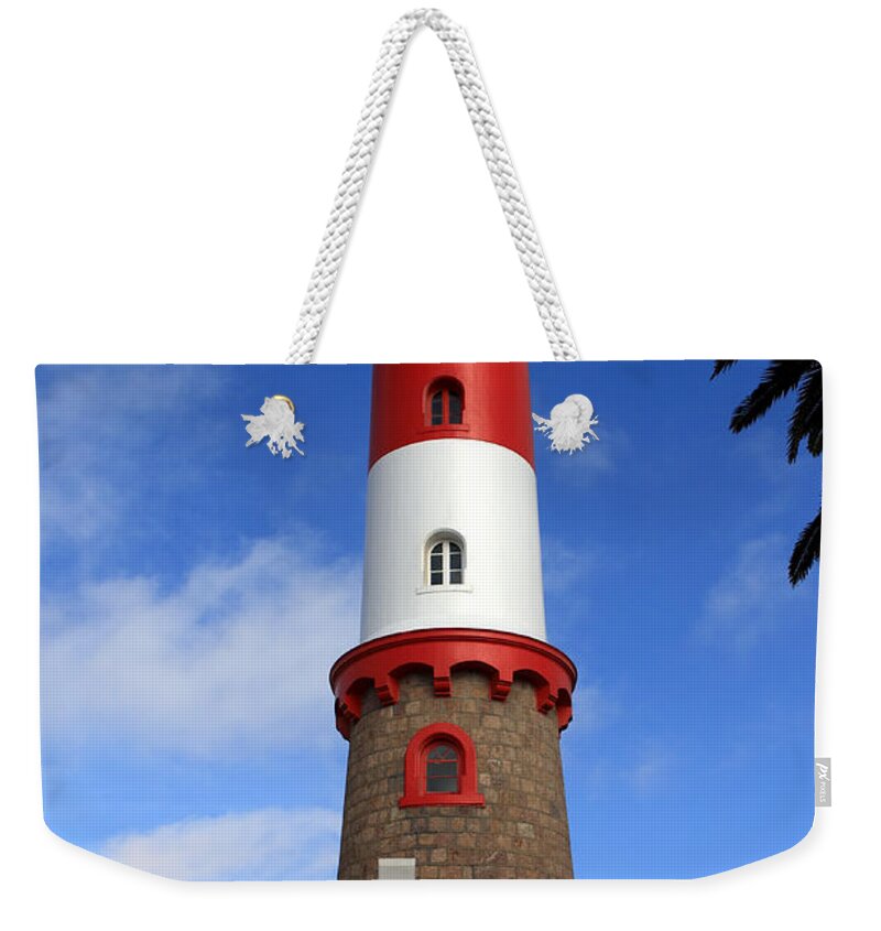 Africa Weekender Tote Bag featuring the photograph Swakopmund Lighthouse by Aidan Moran