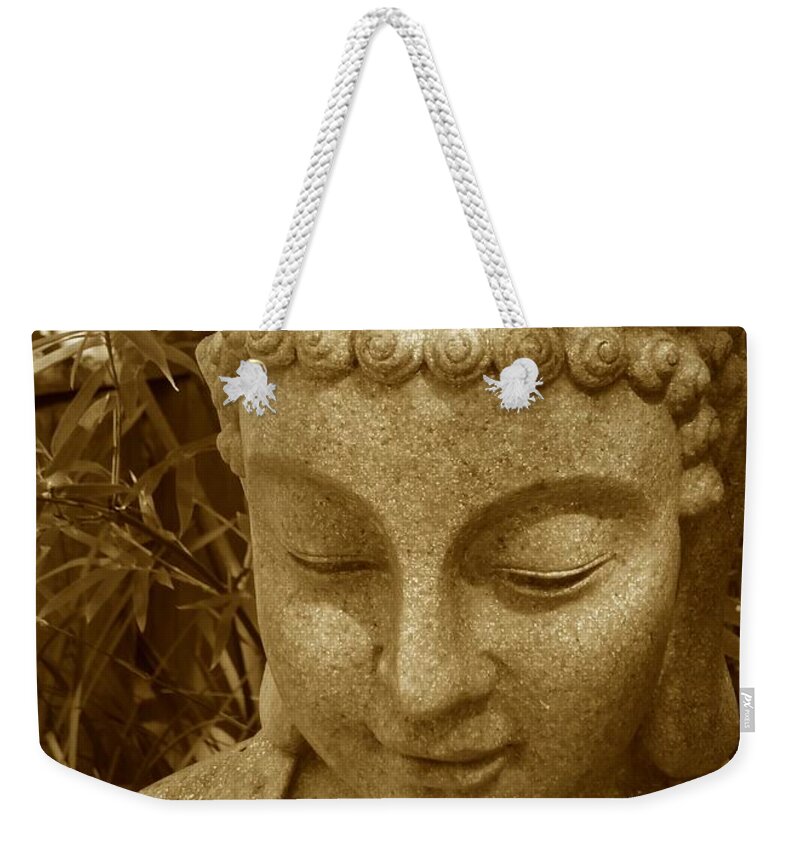 Buddha Weekender Tote Bag featuring the photograph Sweet Buddha by Carol Groenen