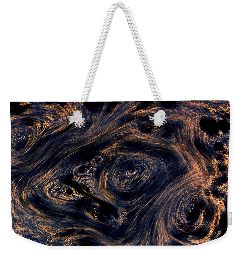 Abstract Weekender Tote Bag featuring the photograph Swirling 4 by Robert Woodward