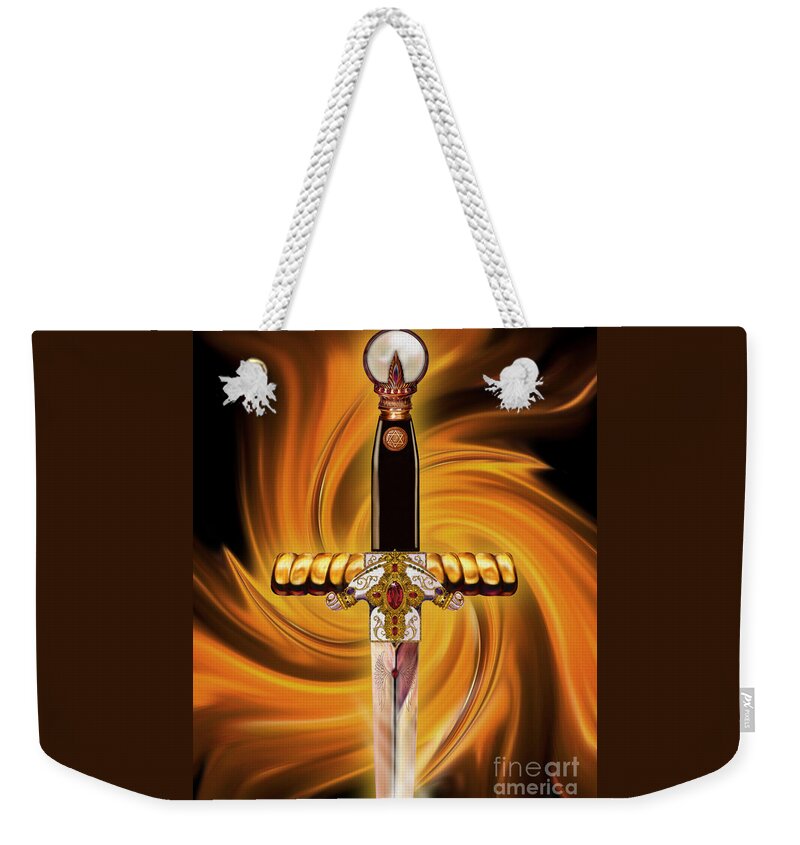 Faith Weekender Tote Bag featuring the painting Sword Of The Spirit by Todd L Thomas