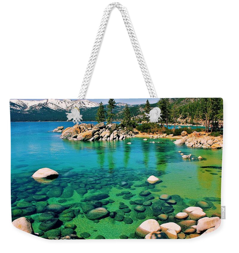 California Weekender Tote Bag featuring the photograph Tahoe Bliss by Benjamin Yeager