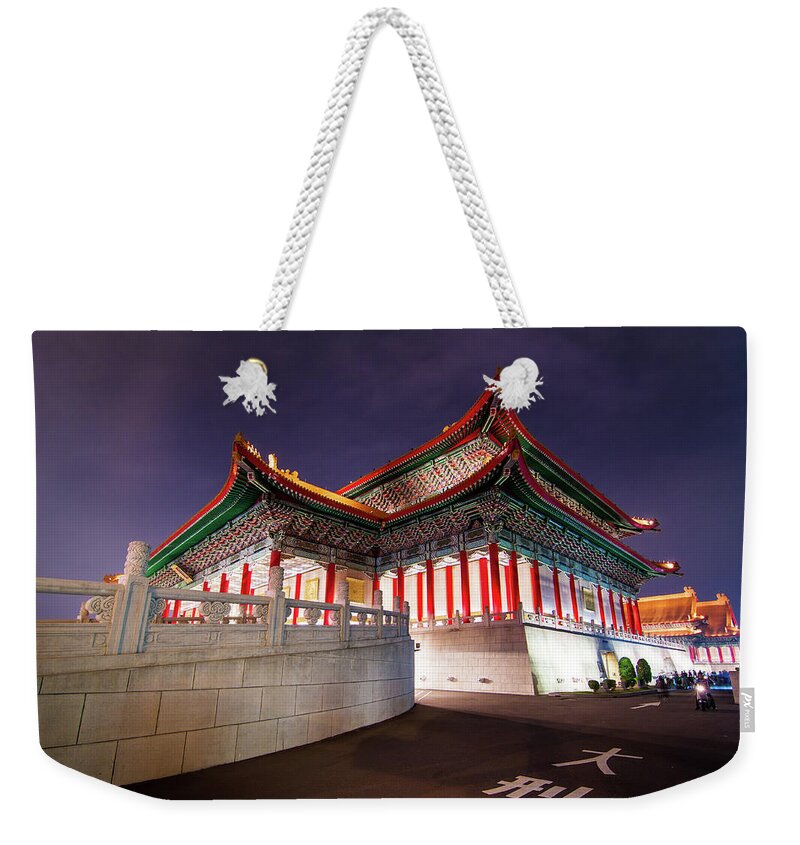 Taiwan Weekender Tote Bag featuring the photograph Taiwan National Theater Hall by Cheng-lun Chung