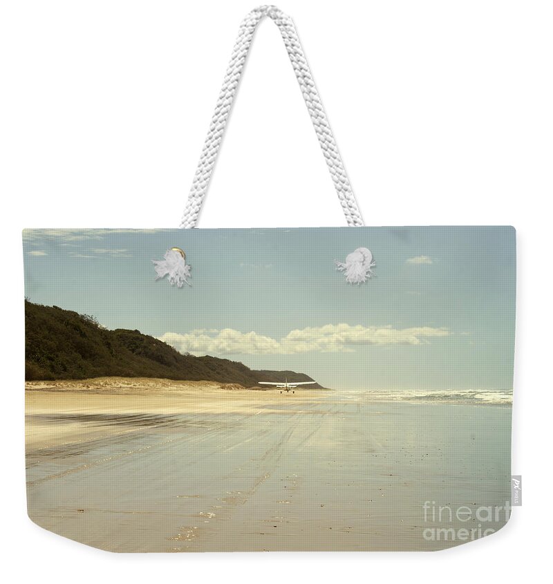 Plane Weekender Tote Bag featuring the photograph Take Off by Linda Lees