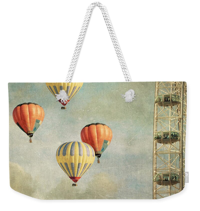 Balloons Weekender Tote Bag featuring the photograph Tales 485 by Violet Gray