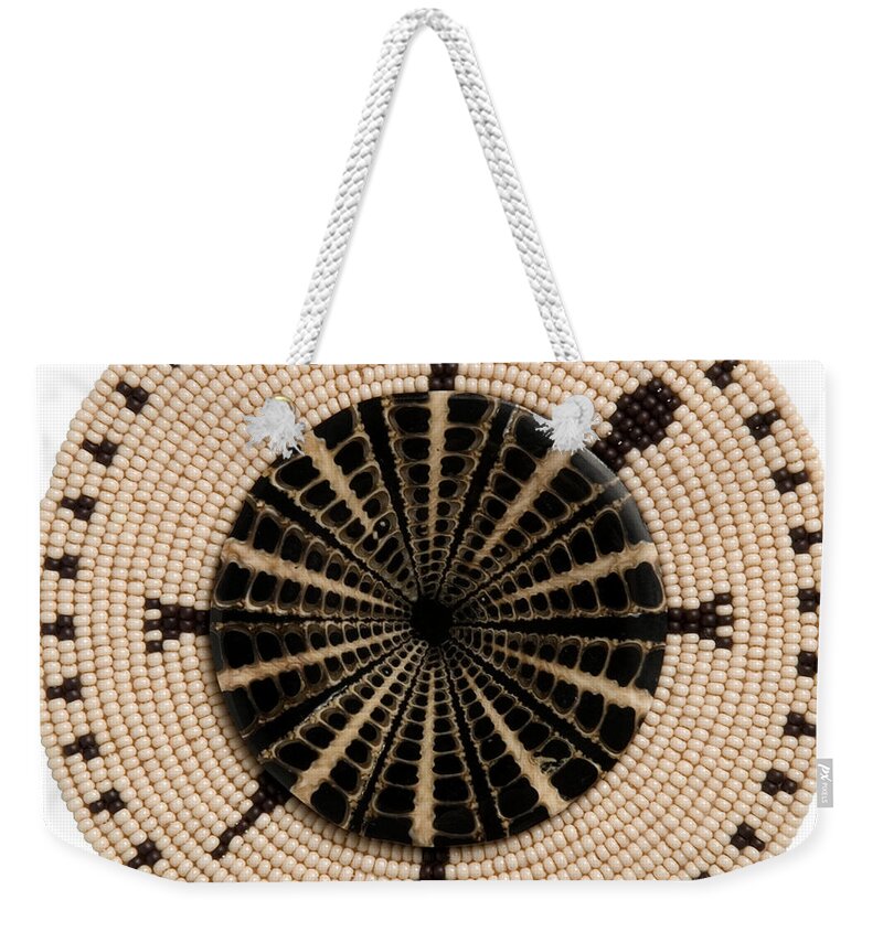 Shell Weekender Tote Bag featuring the mixed media Tan Shell by Douglas Limon