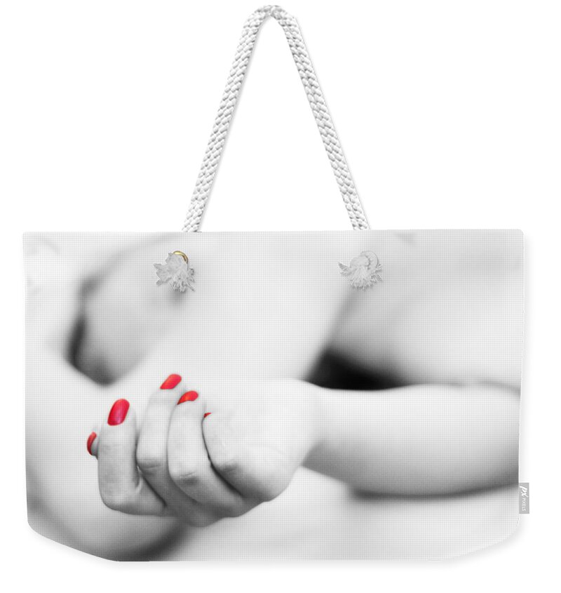 Adult Weekender Tote Bag featuring the photograph Tania by Stelios Kleanthous