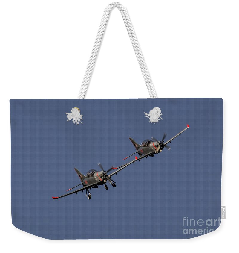 Team Weekender Tote Bag featuring the photograph Team Orlik by Airpower Art