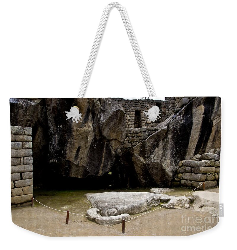 Incan Weekender Tote Bag featuring the photograph Temple of the Condor by Kathy McClure