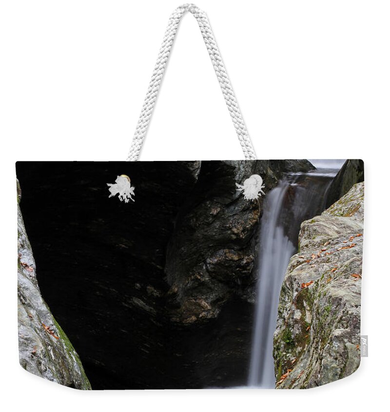 Vermont Weekender Tote Bag featuring the photograph Texas Waterfalls of Vermont by Juergen Roth
