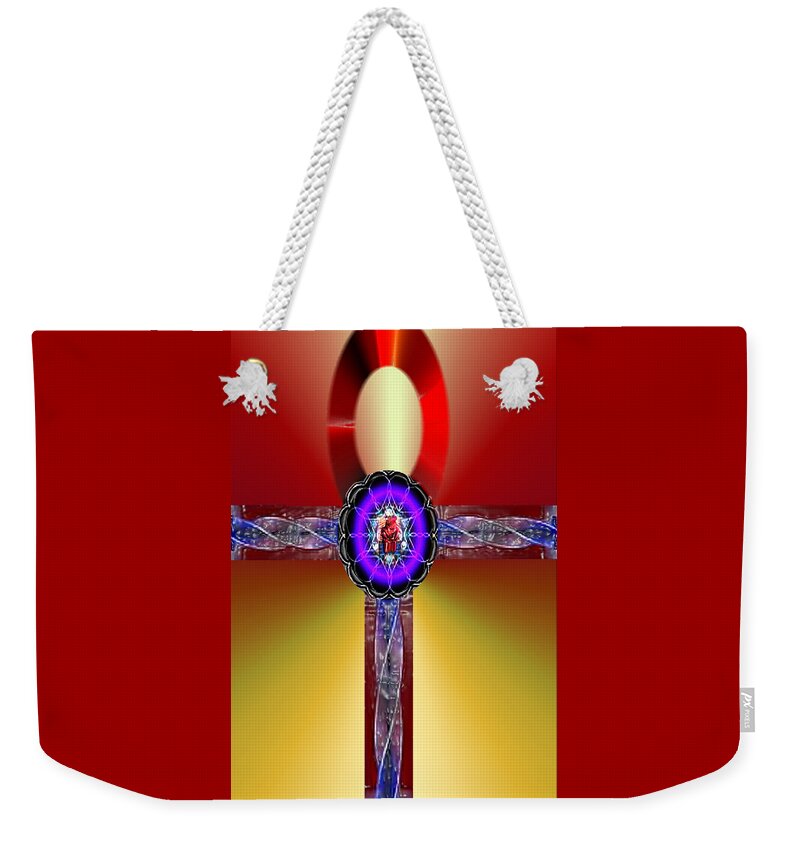 Spiritual Dna Weekender Tote Bag featuring the digital art Spiritual DNA Activation #2 by Debra MChelle