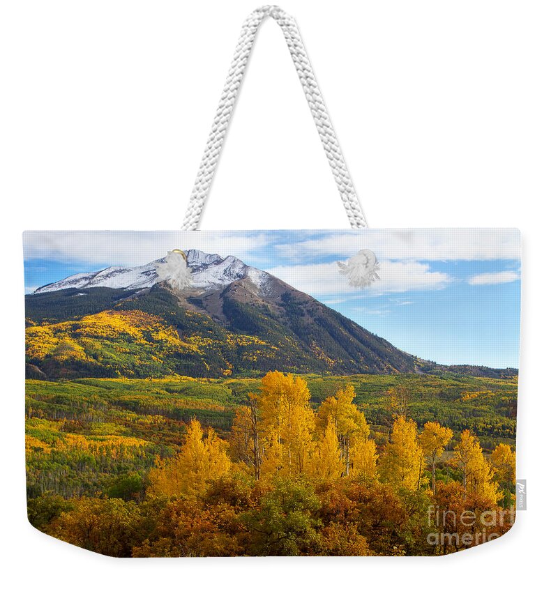 Autumn Colors Weekender Tote Bag featuring the photograph The Ascent by Jim Garrison