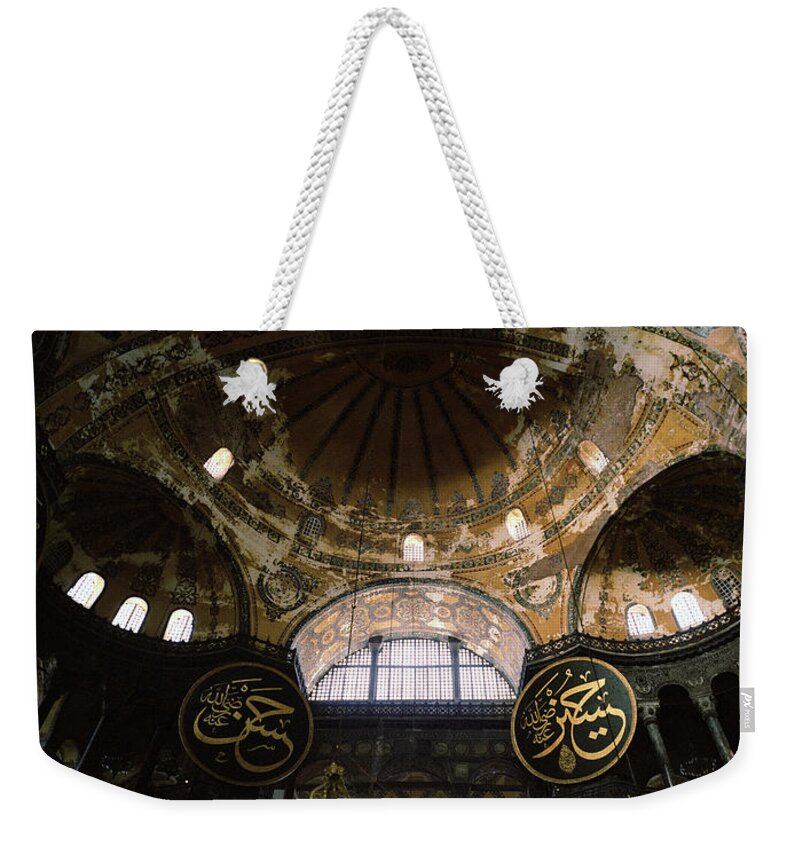 Hagia Sophia Weekender Tote Bag featuring the photograph The Aya Sofya by Shaun Higson