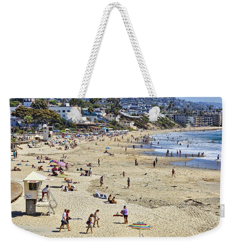Laguna Beach Weekender Tote Bag featuring the photograph The Beach at Laguna by Kelley King