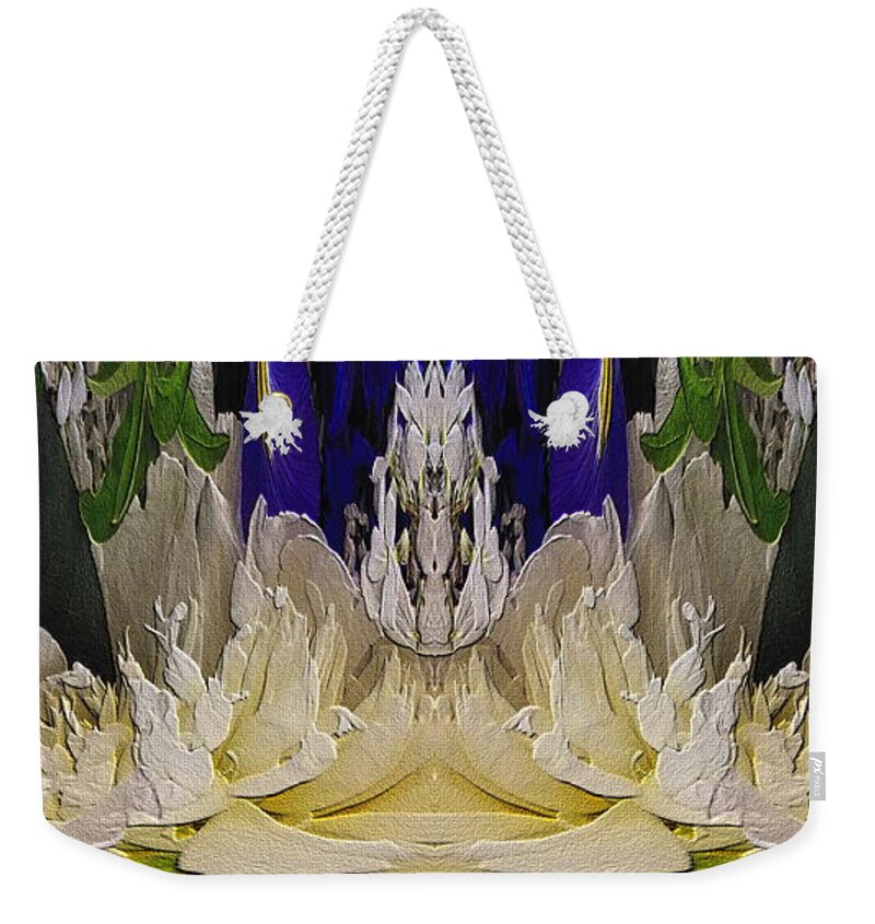 Abstract Weekender Tote Bag featuring the digital art The Bouquet Unleashed 93 by Tim Allen