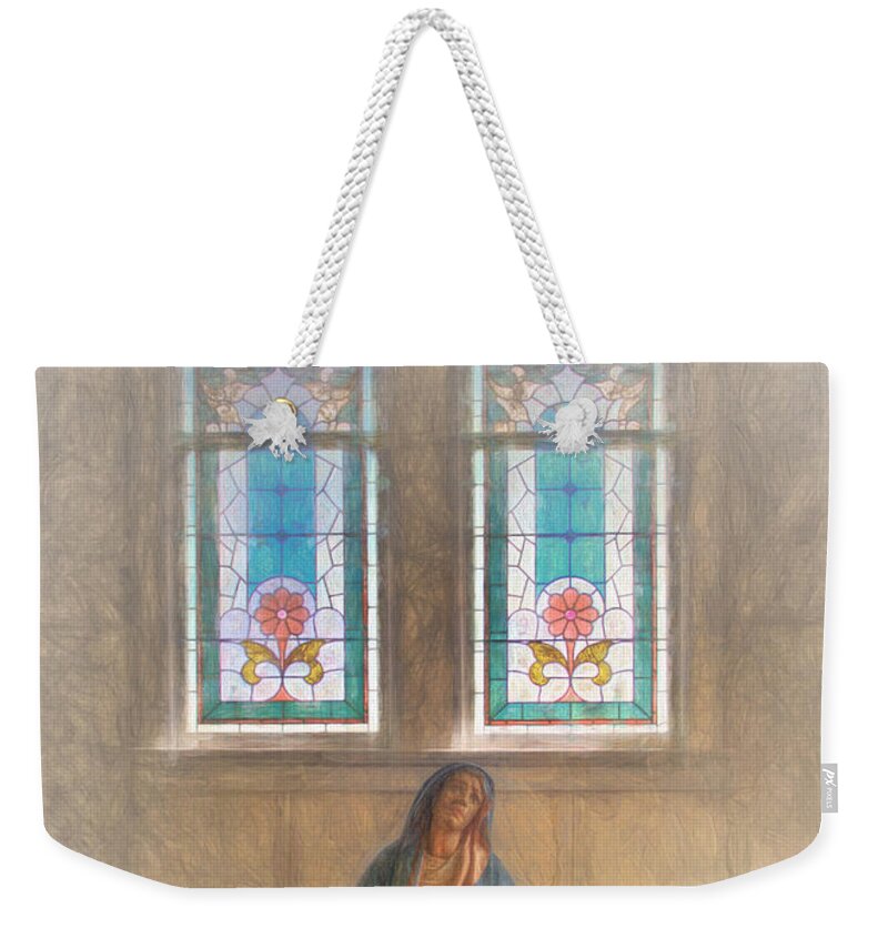 Catholic Weekender Tote Bag featuring the photograph The Church of the Visitation by David and Carol Kelly