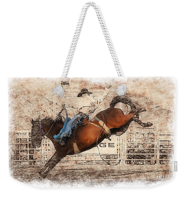  Cowboy Paintings Weekender Tote Bag featuring the photograph The Classic by Mayhem Mediums