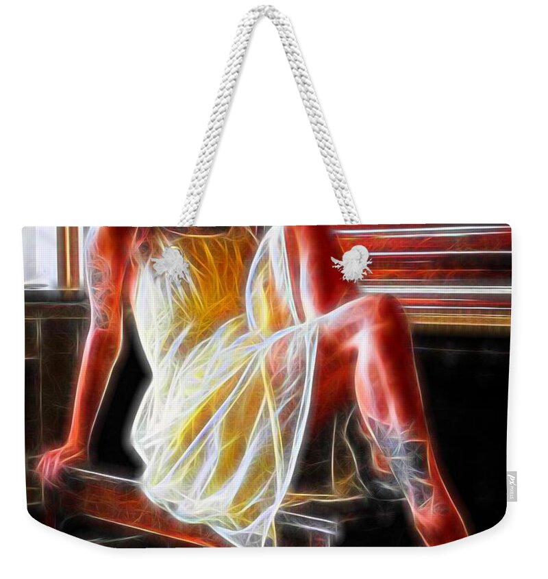 Fantasy Weekender Tote Bag featuring the painting The Color Of Music by Jon Volden