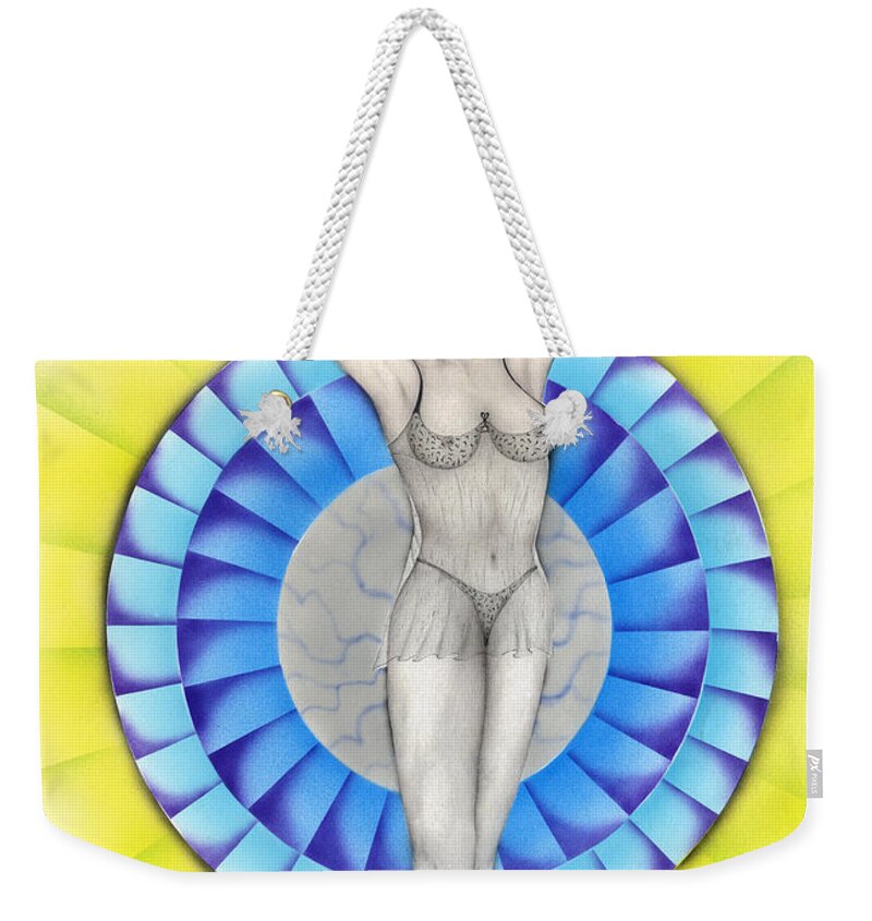 Dancer Weekender Tote Bag featuring the painting The colour of music. by Kenneth Clarke