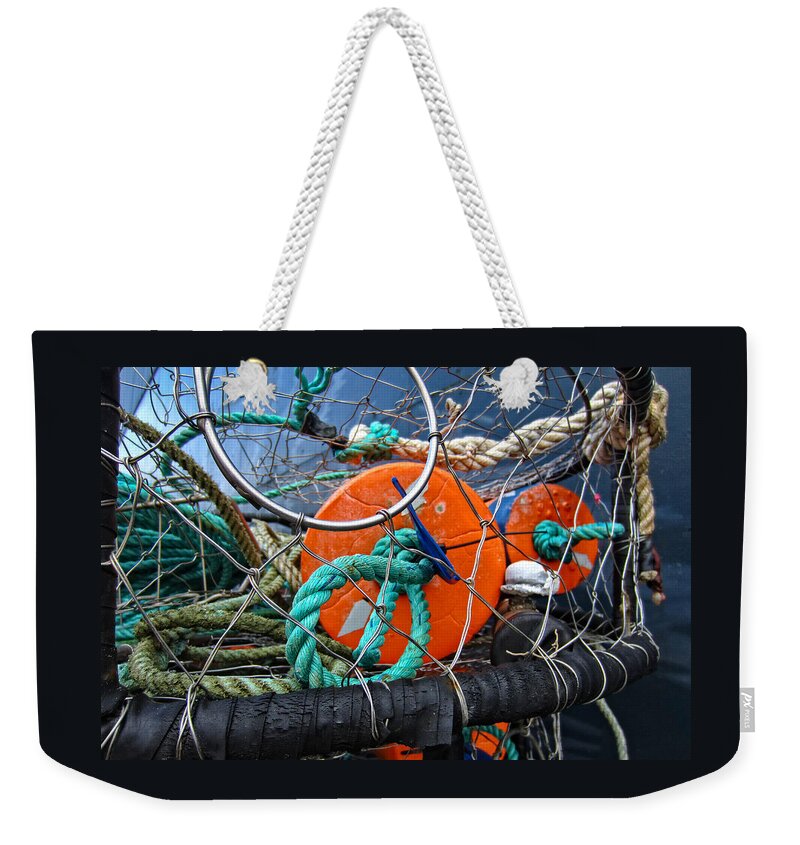 Crab Ring Weekender Tote Bag featuring the photograph Crab Ring by Thom Zehrfeld