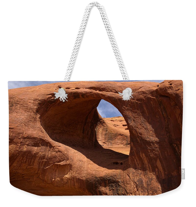 Travel Weekender Tote Bag featuring the photograph The Eye of the Needle by Lucinda Walter