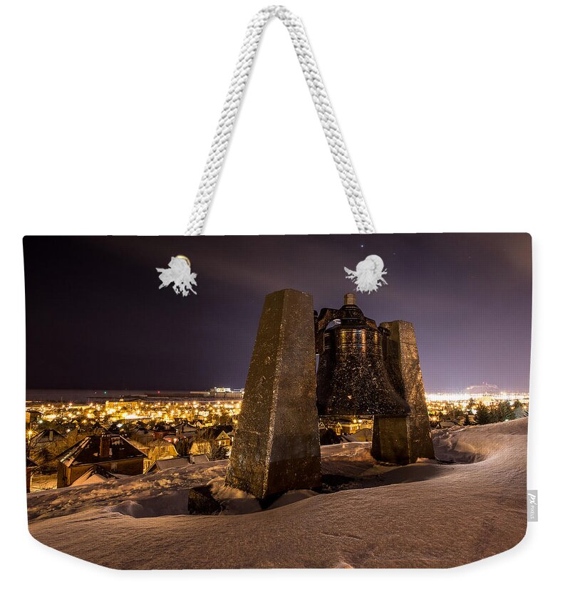 City Weekender Tote Bag featuring the photograph The Fire Bell by Jakub Sisak