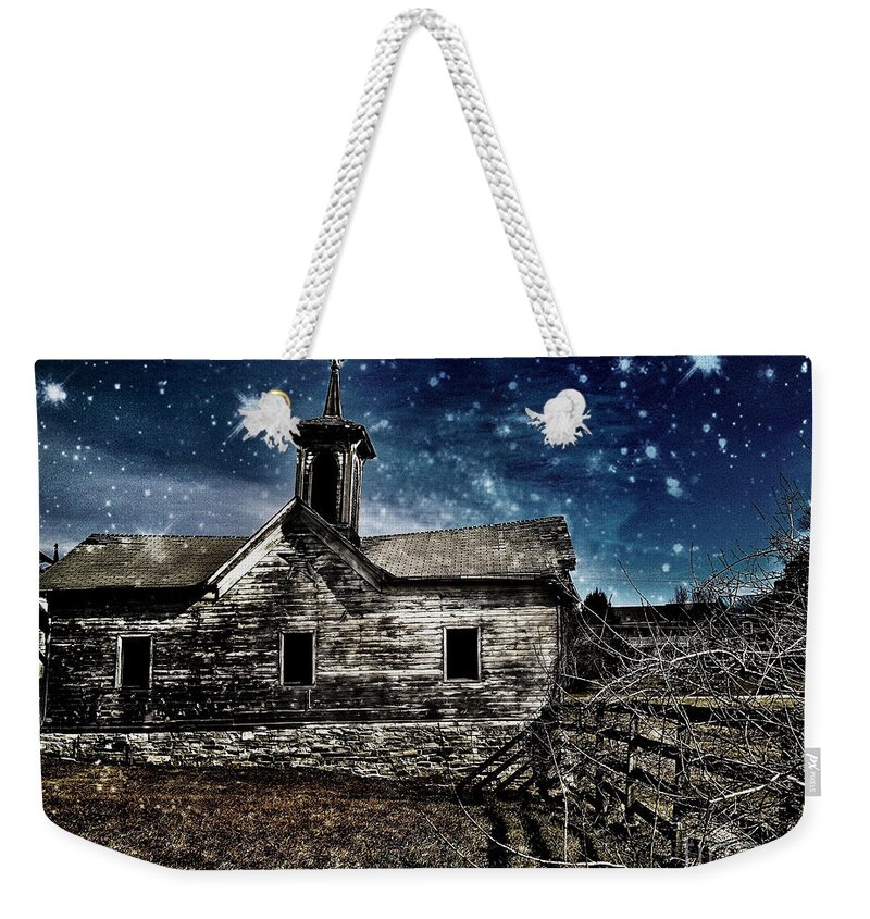 Star Weekender Tote Bag featuring the digital art The First Snowfall by Kevyn Bashore