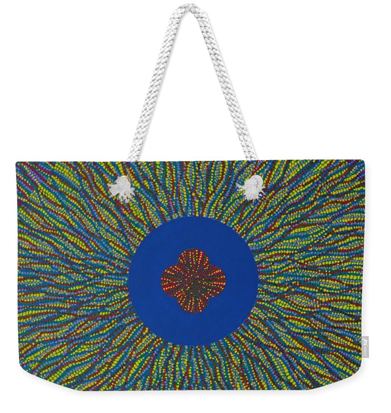 Flower Weekender Tote Bag featuring the painting The Flower 3 by Kyung Hee Hogg