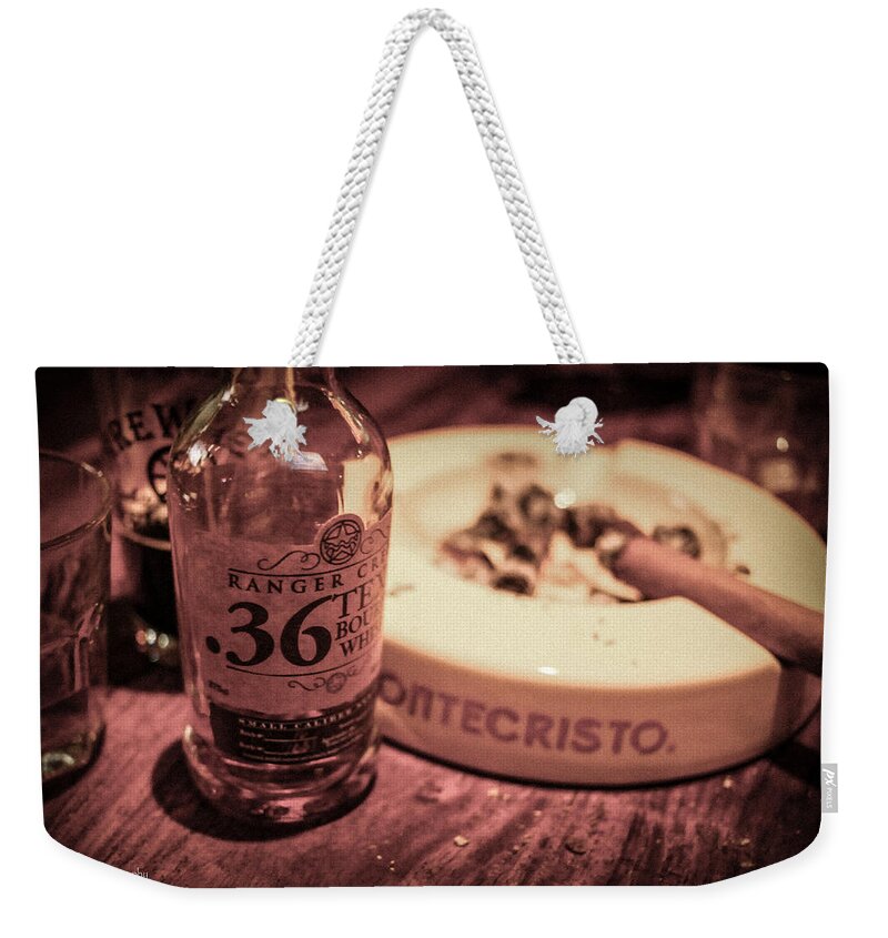 Cigar Weekender Tote Bag featuring the photograph The Good Stuff by Ross Henton