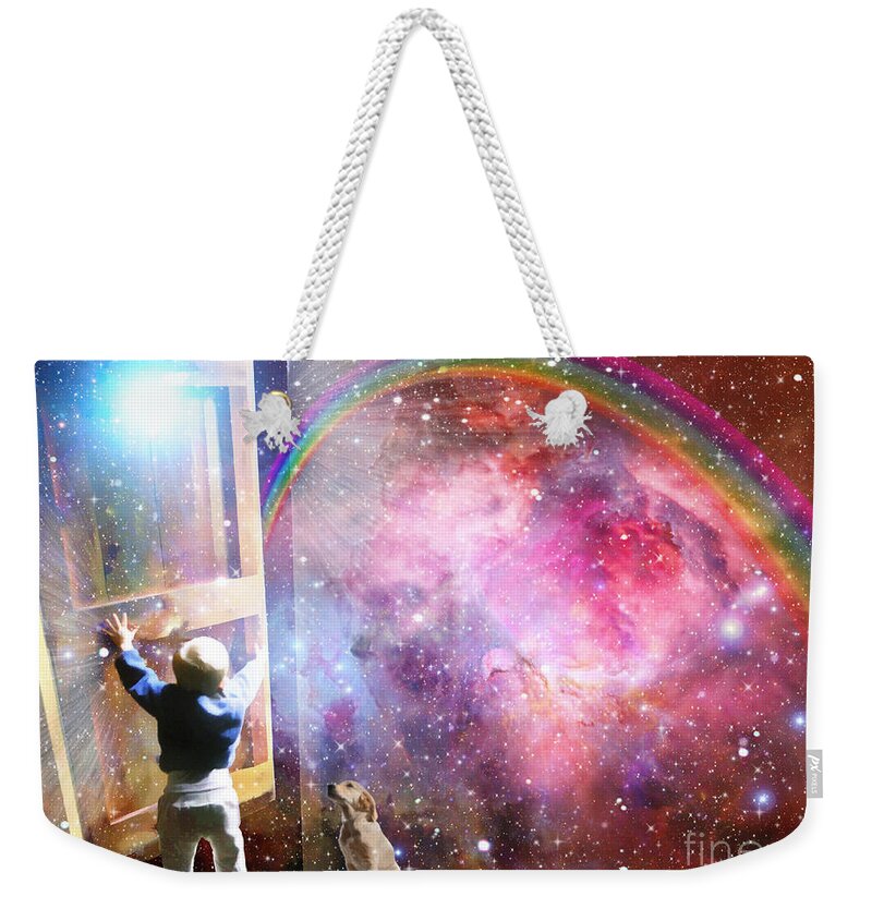 Gods Promises Weekender Tote Bag featuring the digital art The Great Adventure by Dolores Develde