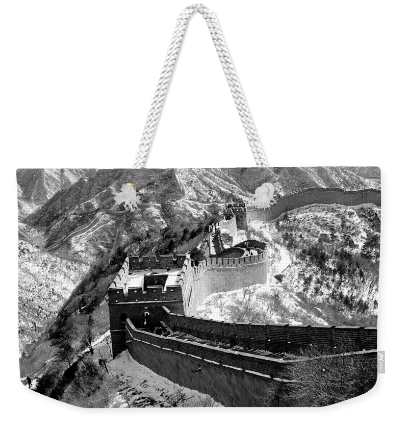 China Weekender Tote Bag featuring the photograph The Great Wall of China by Sebastian Musial