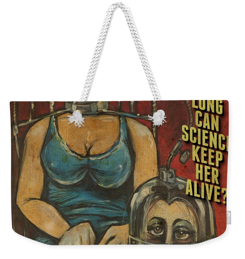 Headless Weekender Tote Bag featuring the painting The Headless Woman Poster by Tim Nyberg