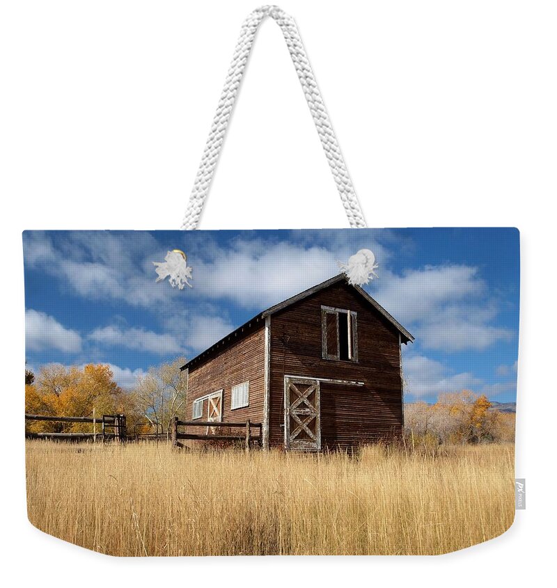 Utah Weekender Tote Bag featuring the photograph The High Grass Barn by Joshua House