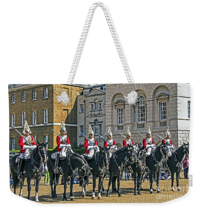 Travel Weekender Tote Bag featuring the photograph The Horse Guard by Elvis Vaughn