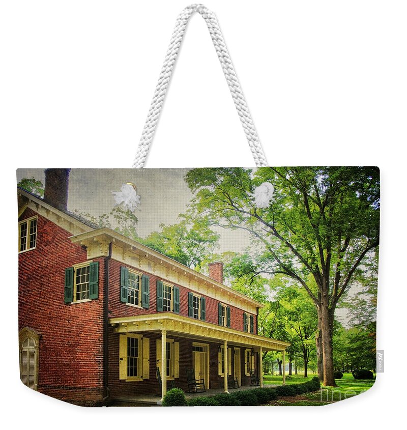 John Stover House Weekender Tote Bag featuring the photograph The John Stover House by Debra Fedchin