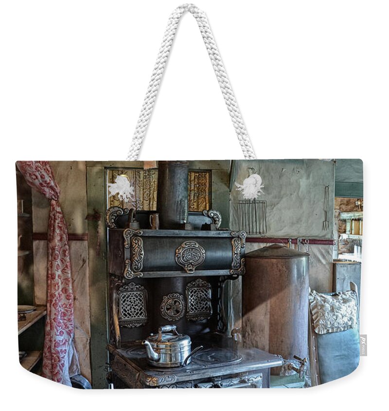 Cookstove Weekender Tote Bag featuring the photograph the Ladies Aid by Ed Hall