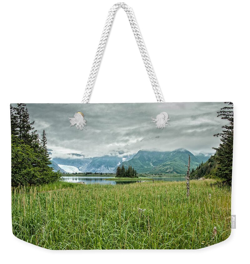 Alaska Weekender Tote Bag featuring the photograph The Lagoon by George Buxbaum