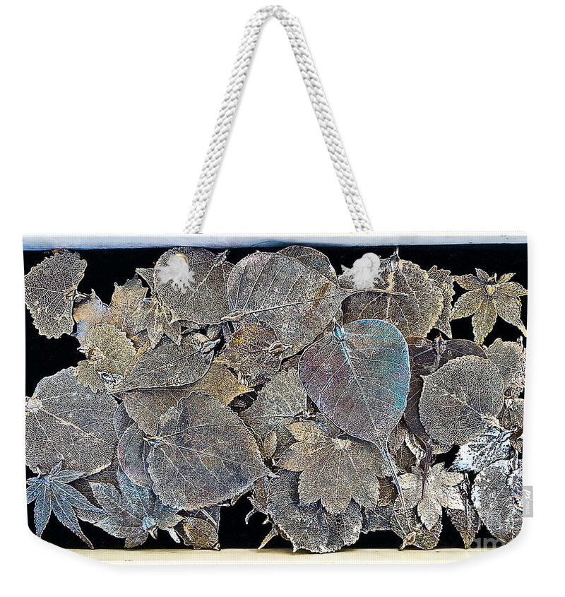 Handcrafts Weekender Tote Bag featuring the photograph The Leaves Raw by Fei A