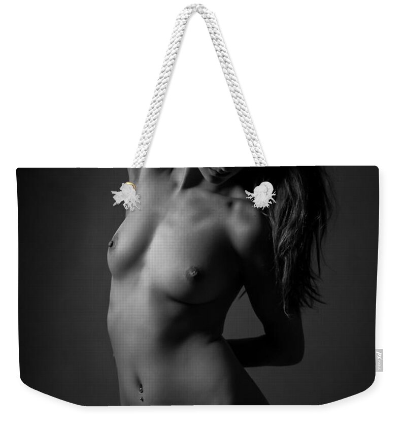 Blue Muse Fine Art Weekender Tote Bag featuring the photograph The Lonely Street Of Dreams - crop2 by Blue Muse Fine Art
