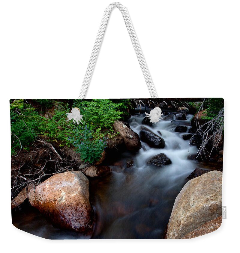 Rivers & Streams Weekender Tote Bag featuring the photograph The Natural Bridge by Jim Garrison