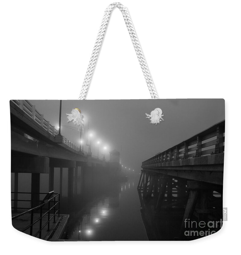 Bridge Weekender Tote Bag featuring the photograph The New and Old by Roger Becker