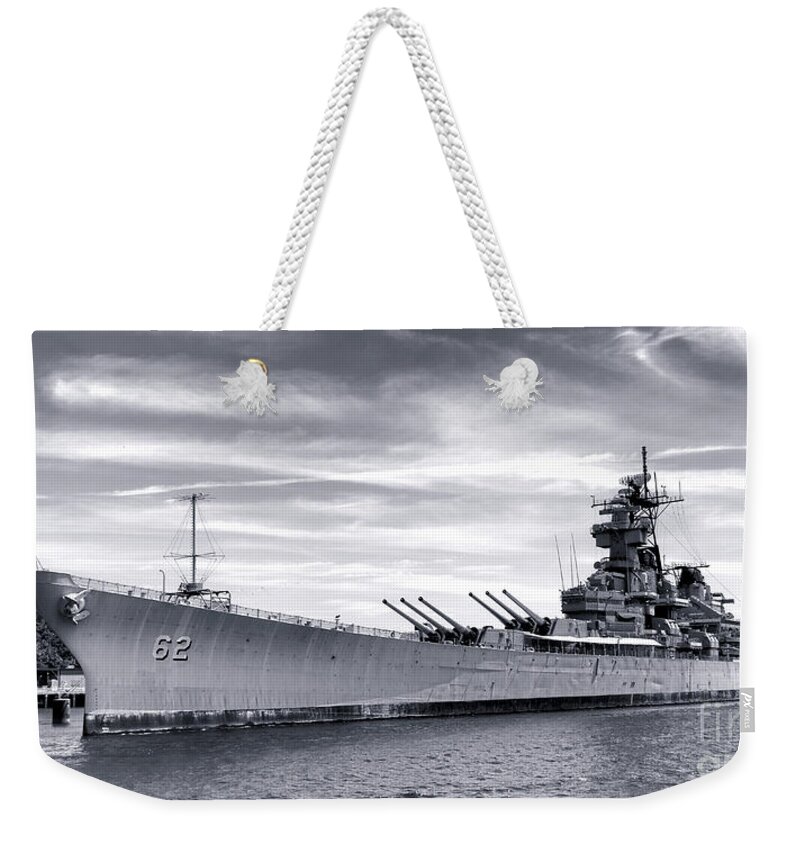 Uss New Jersey Weekender Tote Bag featuring the photograph The New Jersey by Olivier Le Queinec