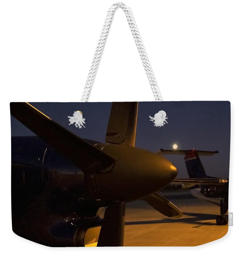 Aviation Weekender Tote Bag featuring the photograph The Night II by Greg Reed