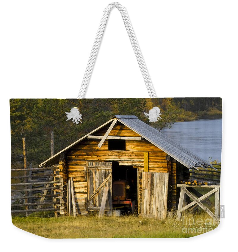 Heiko Weekender Tote Bag featuring the photograph The Old Barn by Heiko Koehrer-Wagner