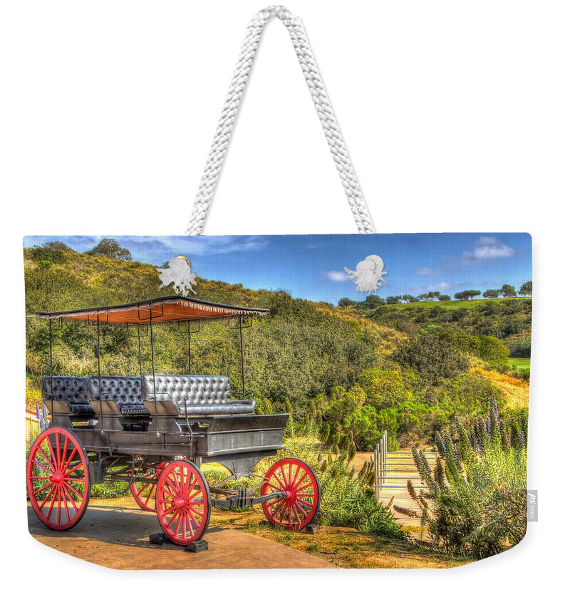 Aged Weekender Tote Bag featuring the photograph The Old Buggy by Heidi Smith