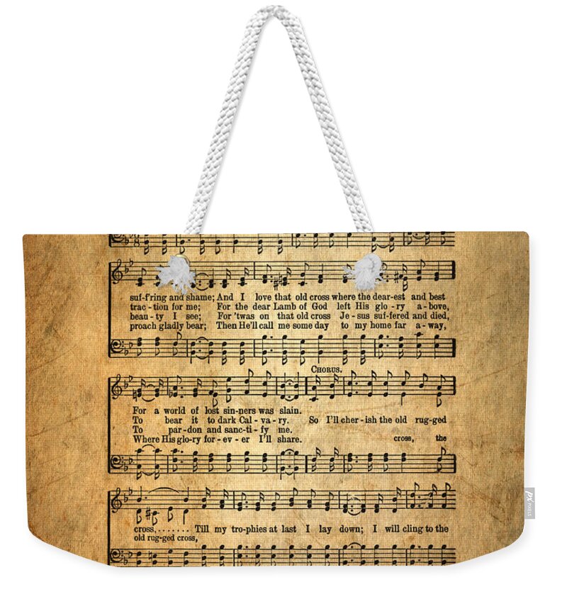Christian Weekender Tote Bag featuring the photograph The Old Rugged Cross by David and Carol Kelly