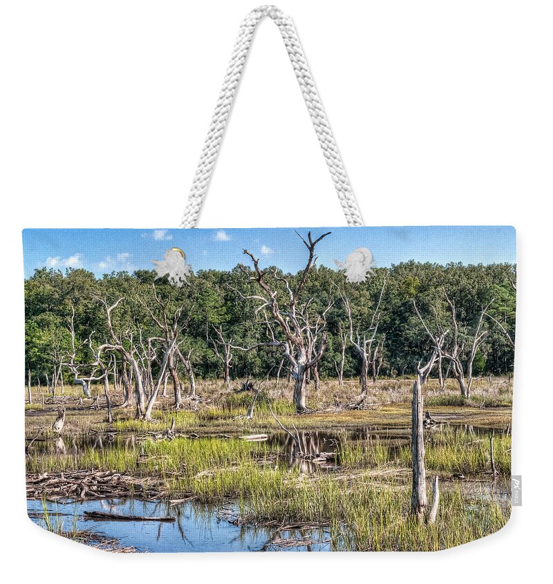 Marsh Weekender Tote Bag featuring the photograph The Old Tree Graveyard by Scott Hansen