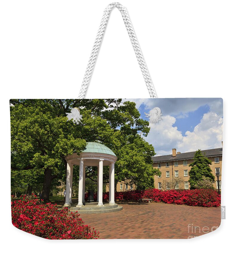 The Old Well Weekender Tote Bag featuring the photograph The Old Well at Chapel Hill Campus by Jill Lang