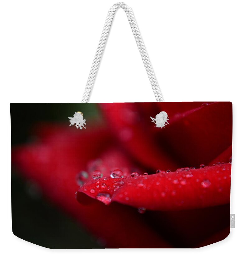 Flower Weekender Tote Bag featuring the photograph The Passion of Life by Melanie Moraga